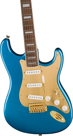 Squier 40th Anniversary Stratocaster Gold Edition | Lake Placid Blue Guitar