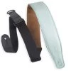 Levys Guitar Accessories 2.5" Garment Leather Padded Guitar Strap, Light Blue/Aqua