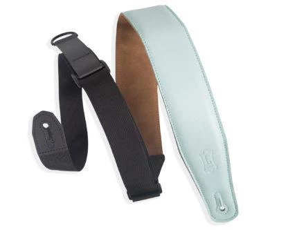Levys Guitar Accessories 2.5" Garment Leather Padded Guitar Strap, Light Blue/Aqua 3 Levys Guitar Accessories 2.5" Garment Leather Padded Guitar Strap, Light Blue/Aqua