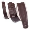 Levys 3″ Dark Brown & Cream Garment Leather Guitar Strap