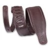 Levys Guitar Accessories 3″ Dark Brown Garment Leather Guitar Strap