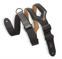 Levys 3" Specialty Series Ergonomic Garment Leather Guitar Strap | Black Guitar Accessories
