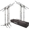 On-Stage 6 Euroboom Mic Stands W/ Bag
