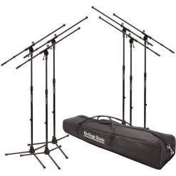 On-Stage 6 Euroboom Mic Stands W/ Bag