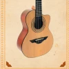 H JIMENEZ Acoustic Requinto With Traditional 510mm Scale
