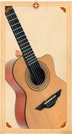 H JIMENEZ Acoustic Requinto With Traditional 510mm Scale