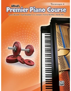 Piano Books Alfred's Premier Piano Course, Technique 4
