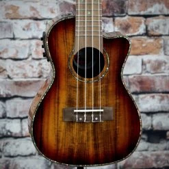 Amahi Acoustic/Electric Concert Ukulele With Cutaway | Koa Ukuleles