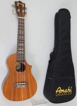 Amahi C-04 Exotic Wood Concert Ukulele Solid Koa Ukuleles