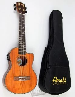 Amahi C-13T Tenor Ukulele Solid Koa Ukuleles