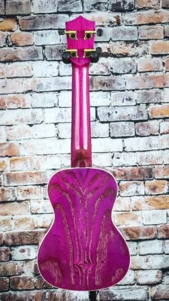 Amahi C-27 Quilted Ash Ukulele | Purple Ukuleles