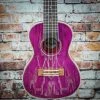 Amahi C-27 Quilted Ash Ukulele | Purple Ukuleles