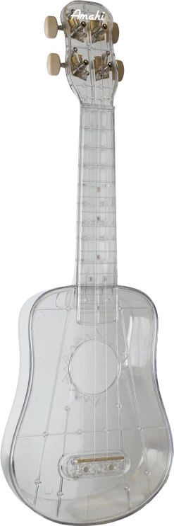 Amahi Crystal Clear Plastic Ukulele, Soprano Ukuleles