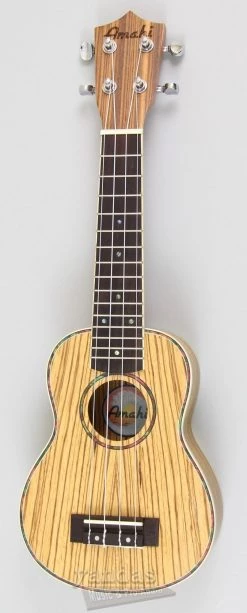 Amahi UK330 Classic Series Zebrawood Ukulele Ukuleles