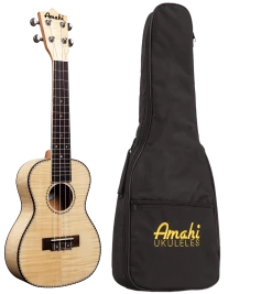 Ukuleles Amahi UK550C Classic Flamed Maple Concert Ukulele
