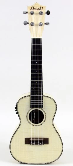 Ukuleles Amahi UK550C Classic Flamed Maple Concert Ukulele