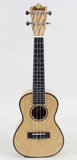 Ukuleles Amahi UK880 Classic Quilted Ash Concert Ukulele