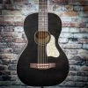 Art & Lutherie Roadhouse Parlor Acoustic Guitar | Faded Black W/ Bag