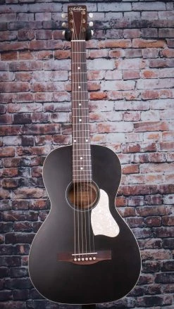 Art & Lutherie Roadhouse Parlor Acoustic Guitar | Faded Black W/ Bag