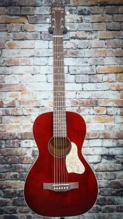 Art & Lutherie Roadhouse Parlor Acoustic Guitar | Tennesse Red W/ Bag
