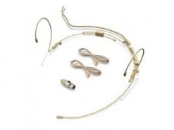 Avlex HSP-03BG Dual Ear Headset Microphone | Beige