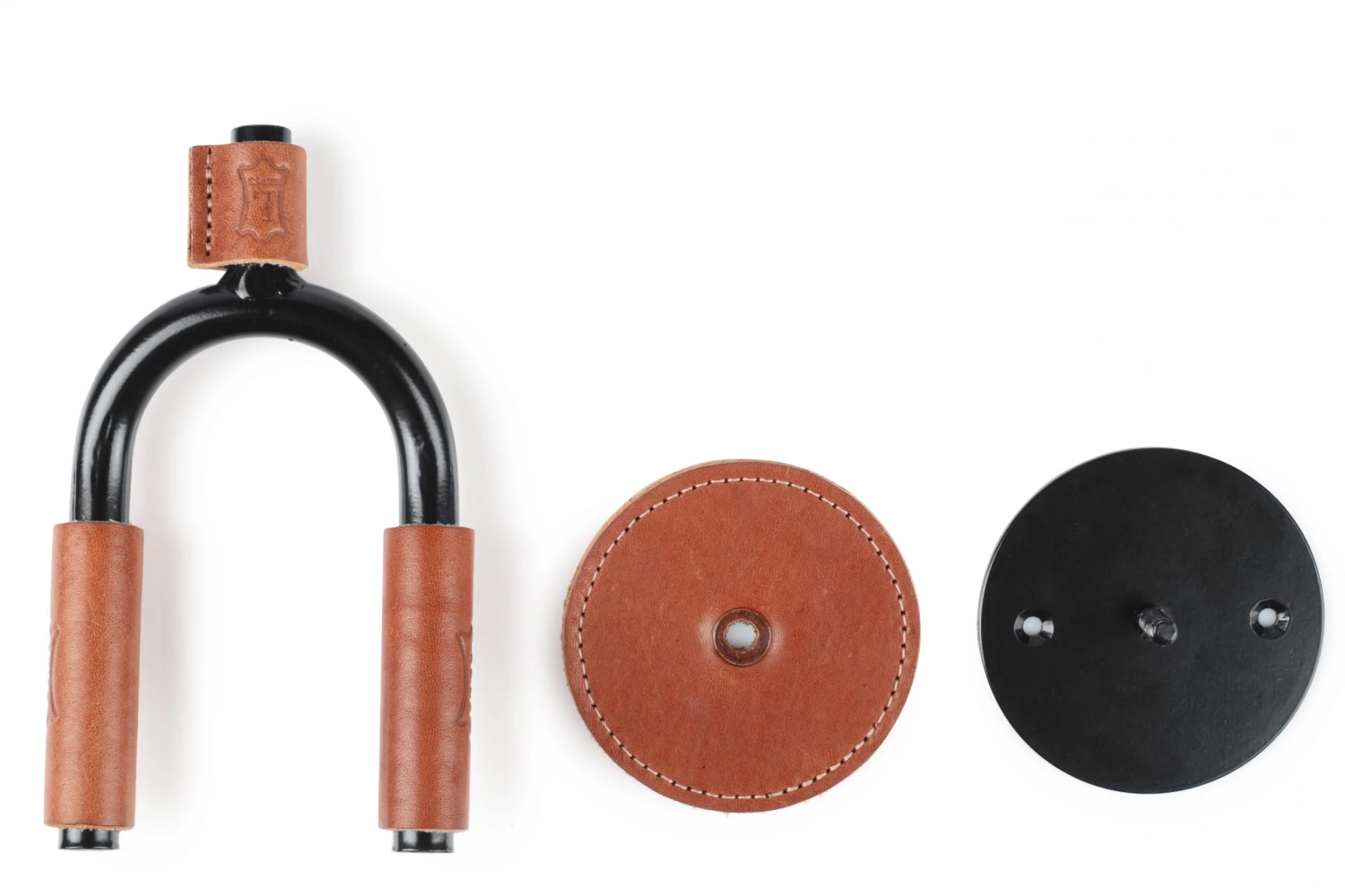 Levys Guitar Accessories Black Forged Guitar Hanger W/ Tan Leather 4 Levys Guitar Accessories Black Forged Guitar Hanger W/ Tan Leather