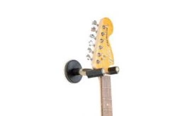 Levys Brass Forged Guitar Hanger W/ Black Leather Guitar Accessories