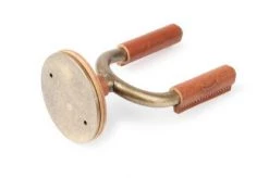 Levys Brass Forged Guitar Hanger W/ Tan Leather