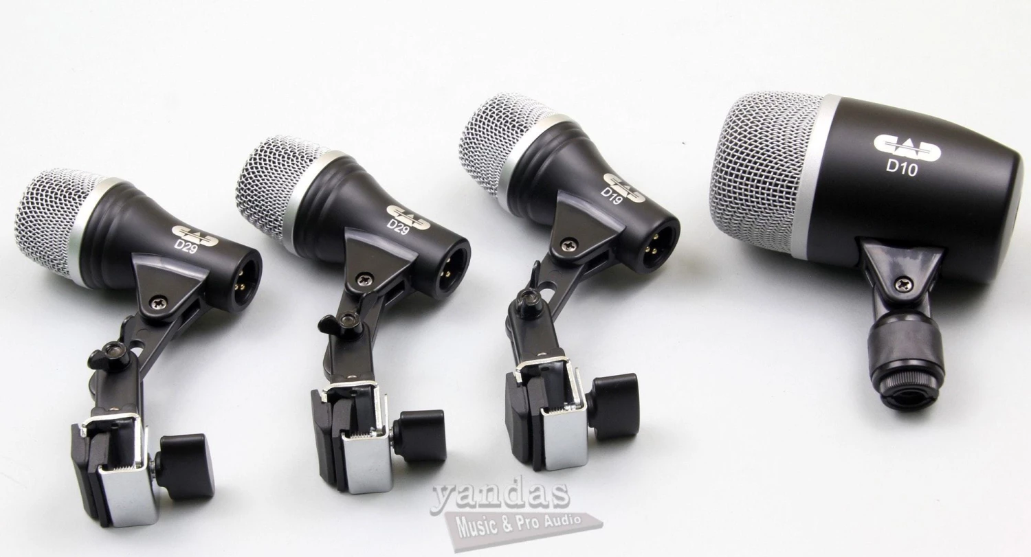 CAD Stage4 4-Piece Drum Kit Microphone Pack Microphones 3 CAD Stage4 4-Piece Drum Kit Microphone Pack Microphones