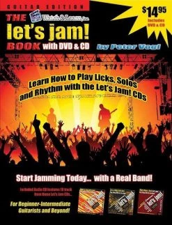 Cassette & Vide Let's Jam Guitar Book With DVD And CD Instruction Guitar Books