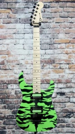 Charvel Satchel Pro-Mod DK Guitar | Slime Green Bengal
