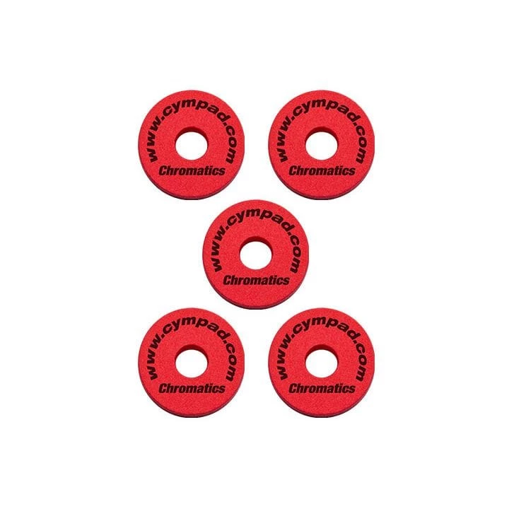 Cympad CS15/5R Cympad Chromatics Foam Cymbal Washer 5-Piece Crash Set Red 3 Cympad CS15/5R Cympad Chromatics Foam Cymbal Washer 5-Piece Crash Set Red