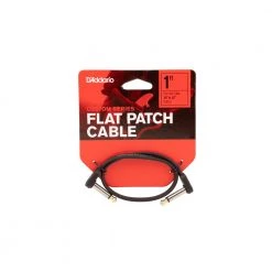 D'Addario 1" Flat Patch Cable | Right Angle Cables
