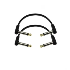 D'Addario 4" Flat Patch Cable Twin Pack Pro Audio Accessories
