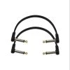 D'Addario 6" Flat Patch Cable Right Angle Twin Pack Pro Audio Accessories