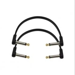 D'Addario 6" Flat Patch Cable Right Angle Twin Pack Pro Audio Accessories