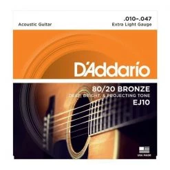 D'Addario 80/20 Bronze Acoustic Guitar Strings Guitar Accessories