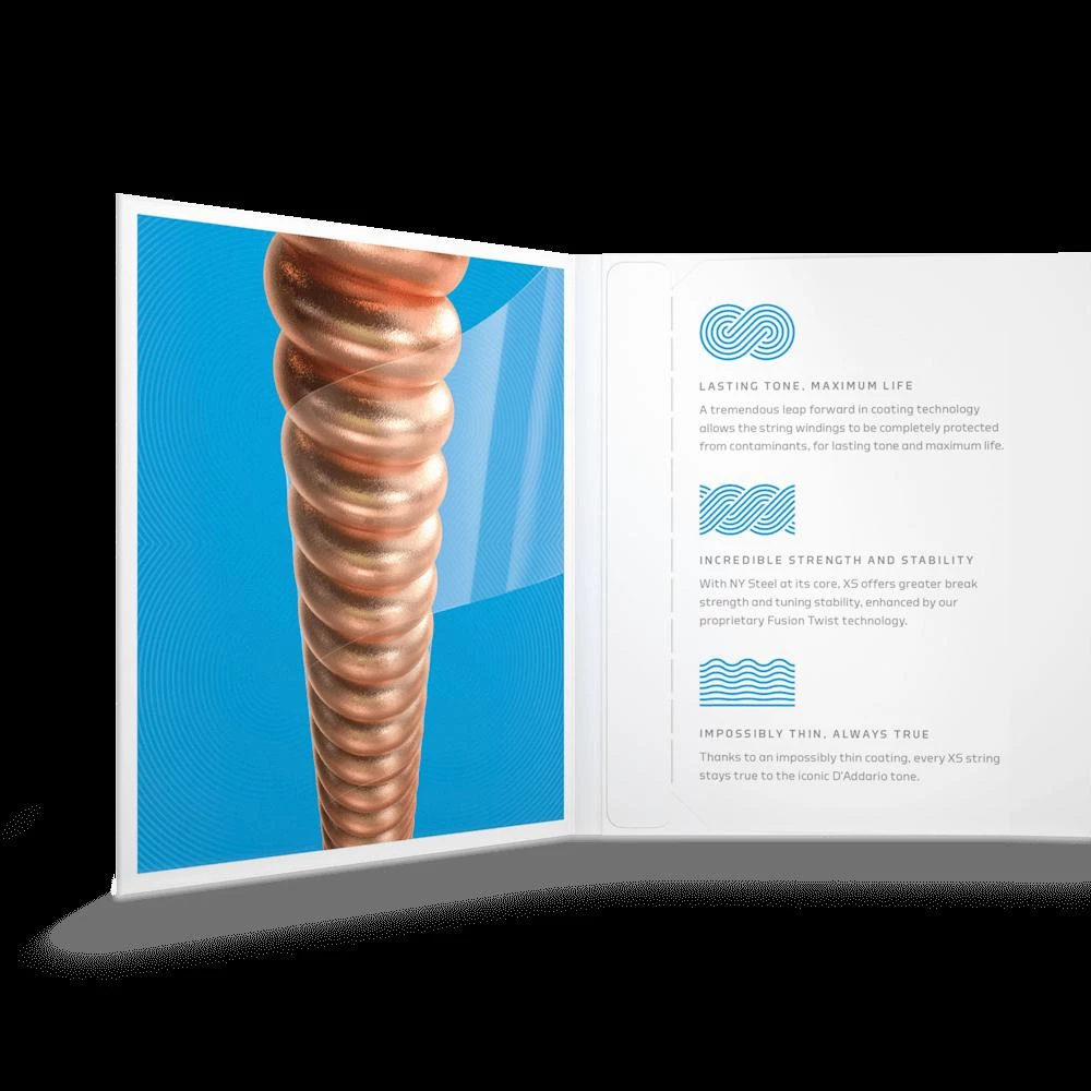 D'Addario Acoustic Phosphor Bronze, Light, 12-String, 10-47 | XSAPB1047-12 Guitar Accessories 5 D'Addario Acoustic Phosphor Bronze, Light, 12-String, 10-47 | XSAPB1047-12 Guitar Accessories