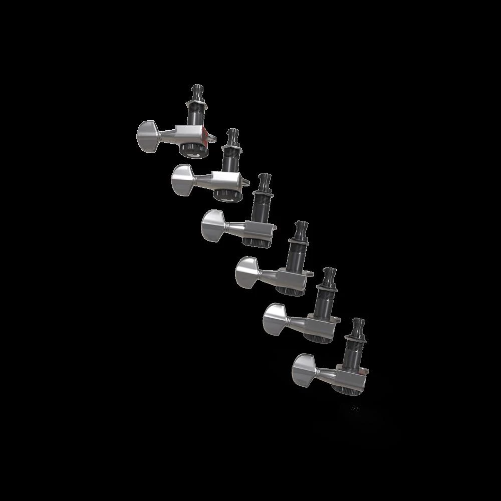 D'Addario Auto-Trim Tuning Machines | 6-In-Line | Chrome 3 D'Addario Auto-Trim Tuning Machines | 6-In-Line | Chrome