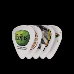 D'Addario Beatles Guitar Picks, Albums, 10 Pack, Medium | 1CWH4-10B3 Guitar Accessories