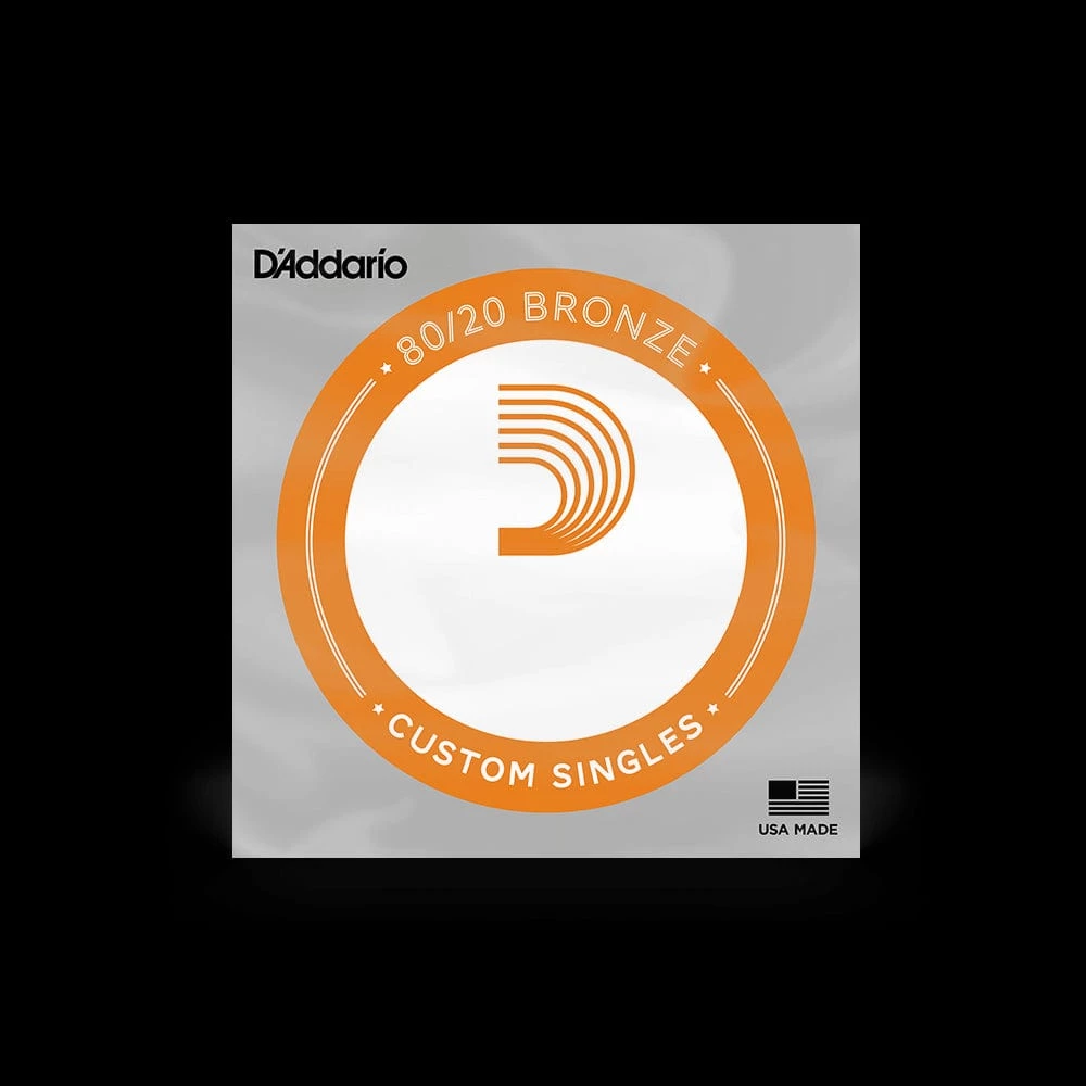 D'Addario Bronze Wound Acoustic Guitar Single String, .045 | BW045 3 D'Addario Bronze Wound Acoustic Guitar Single String, .045 | BW045