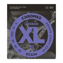 Guitar Accessories D'Addario Chromes Flat Wound Guitar Strings