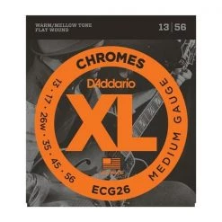 Guitar Accessories D'Addario Chromes Flat Wound Guitar Strings