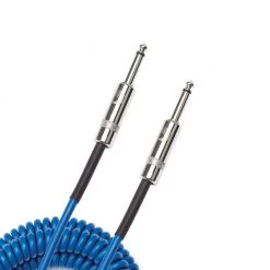 Guitar Accessories D'Addario Coiled Instrument Cable, 30' - Blue
