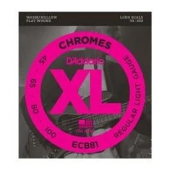 Guitar Accessories D'Addario ECB81 Chromes Bass Strings