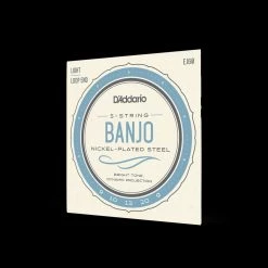 D'Addario EJ60 5-String Banjo Strings, Nickel, Light, 9-20 Folk Instrument Accessories