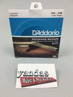 Folk Instrument Accessories D'Addario EJ73 Phosphor Bronze Light Mandolin Strings