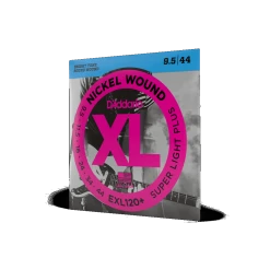 D'Addario EXL120+ Nickel Wound Electric Guitar Strings, Super Light Plus, 9.5-44 Guitar Accessories