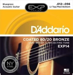 D'Addario EXP Coated 80/20 Bronze Acoustic Guitar Strings 11 D'Addario EXP Coated 80/20 Bronze Acoustic Guitar Strings
