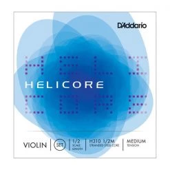 D'Addario Helicore 1/2 Size Violin String Set Medium | H31012M Strings